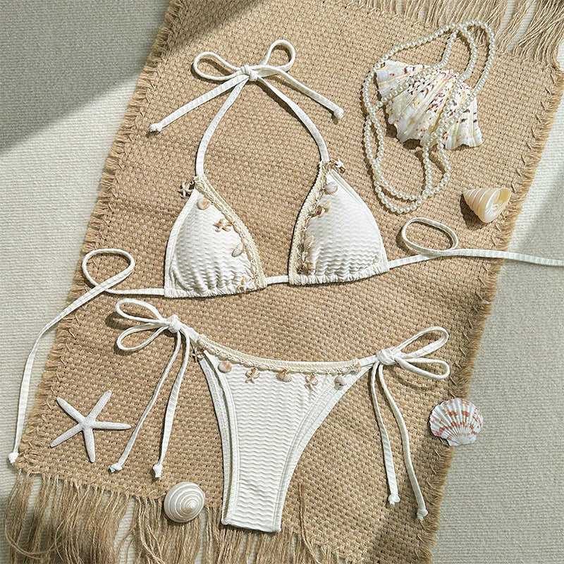 Wholesale Shell-lace women's beach hot spring swimsuit